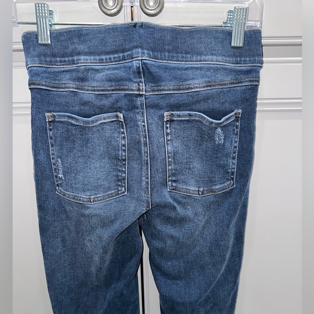 SPANX Distressed Ankle High waist skinny pull on jeans size small - Picture 14 of 14
